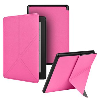 Capa FLOODKING para Amazon Kindle 11th Gen 2024 | Magnética | Suporte Dobrável Multiângulo | Vermelho Rosa - 1