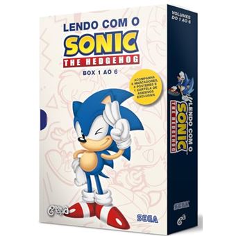 Box: Lendo Com O Sonic - The Hedgehog (Vol. 1 Ao 6) - 1