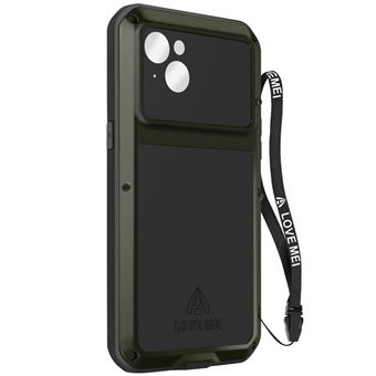 Capa Love Mei para iPhone 14 Integral Anti-choque Impermeável - Cáqui - 1