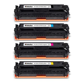 Toner Inkolor® para Substituir Hp 203a Multipack Cf540a Cf541a Cf542a Cf543a - 1