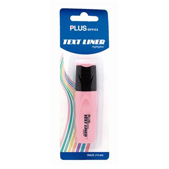 Marcador Fluorescente Plus Text Liner - Rosa Pastel - 1