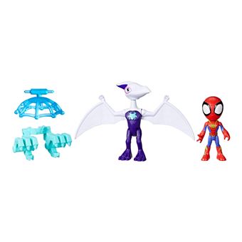 Spidey And His Amazing Friends Dino Webs Spidey + Veiculo Marvel Hasbro - 1