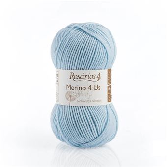 Fio de Lã Rosarios 4 Merino 4 Us | 50G - Azul 8 - 1