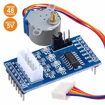 Motor Div Passo a Passo 5V com Controlador 48 Passos Arduino - 1