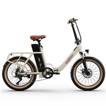 Bicicleta Elétrica ONESPORT OT16-2 | 250W Motor | 48V17Ah Bateria | 60KM Autonomia | Freio de Disco | Branco - 1