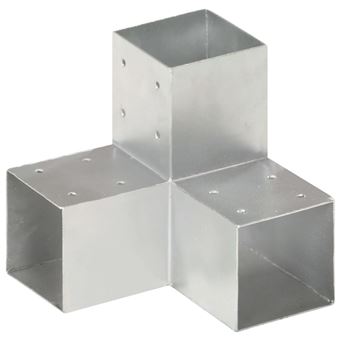 Base para Poste vidaXL em forma de Y 91x91 mm metal galvanizado - 1
