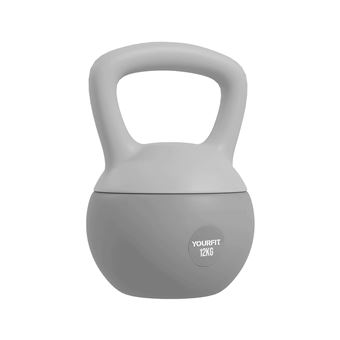 Kettlebell Yourfit Equipment  | 12Kg | PVC | Cinza - 1
