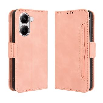 Capa FOXDOCK Protetora para Xiaomi Poco X7 Pro 5G | Suporte e Flip de couro PU | À Prova de Choque | Rosa - 1