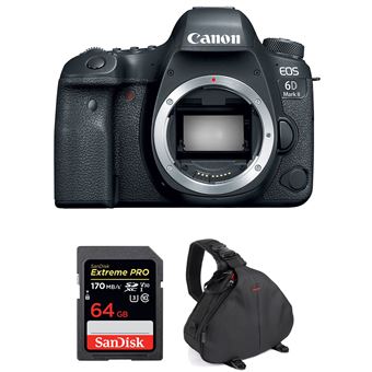 Máquina Fotográfica Canon EOS 6D Mark II Corpo + SanDisk 64GB Extreme PRO UHS-I SDXC 170 MB/s + Bolsa + PDF 15 técnicas para melhorar as suas fotografias - 1
