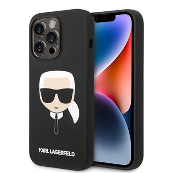 Capa traseira rígida Karl Lagerfeld para iPhone 14 Pro | preto - 1