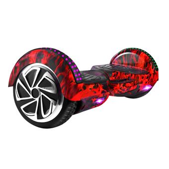 Hoverboard Elétrico MEIQU M6S | Inteligente | 10km/h | LED | Música | Bluetooth - Vermelho