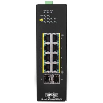 Switch de Rede Tripp Lite NGI-S08C2POE8 | Preto - 1