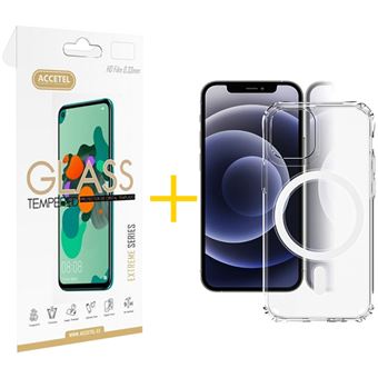 Conjunto Skyhe para iPhone 11 | 1 x Película de Vidro + Capa Compativel com Magsafe Magnetic - Transparente Clear - 1