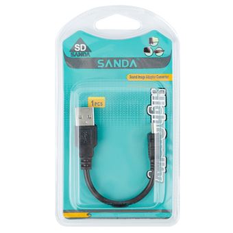 Adaptador USB 2.0 M Para Micro-USB M Sanda SD-7288 - Preto - 1