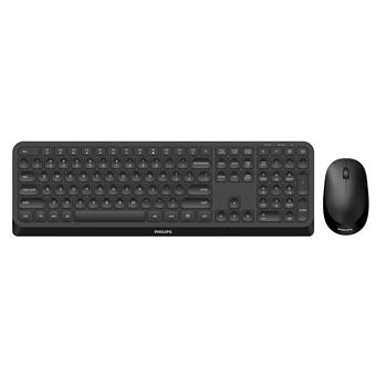Teclado Wireless + Rato Philips 3000 series SPT6307B/34 | Idioma: Inglês US | Preto - 1