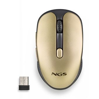 Rato Wireless NGS EVO RUST | 1600 DPI | Dourado - 1