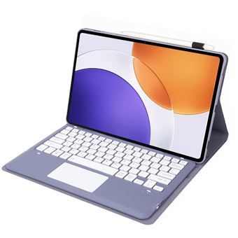 Capa com Teclado Bluetooth FOXDOCK para Xiaomi Pad 7S Pro 12.5 | Teclas Quadradas | Função Touchscreen | Roxo - 1
