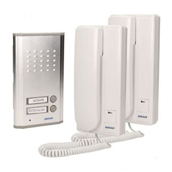 Kit Audio Porteiro com 2 Intercomunicadores Orno Rl-903 - Branco - 1
