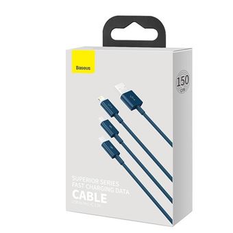 Cabo Usb Baseus CAMLTYS-03 | Azul - 1