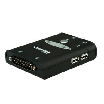 Chaveador Kvm Value KVM Switch &quot;&quot;Star&quot;&quot;, 1U - 2 PCs, HDMI, USB | Preto - 1