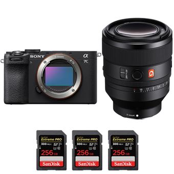 Sony A7C II Preto + FE 50mm f/1.2 GM + 3 SanDisk 256GB Extreme PRO UHS-II SDXC 300 MB/s + PDF MCZ DIRECT - 1