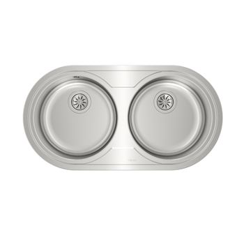 Lava-Loiça Teka Duetta 2C | 2 Cubas | Aço inoxidável - 1