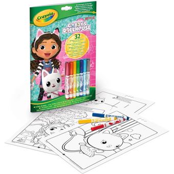 Folhas de Colorir Crayola Gabby's Dollhouse + marcadores - 1