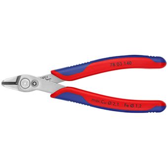 Alicate Diagonal Knipex Electronic Super Knips XL | Azul, Vermelho - 1