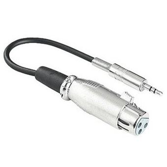 Cabo de Áudio Hama Audio Adapter XLR Female Jack - 3,5 mm Male Plug Stereo - 1