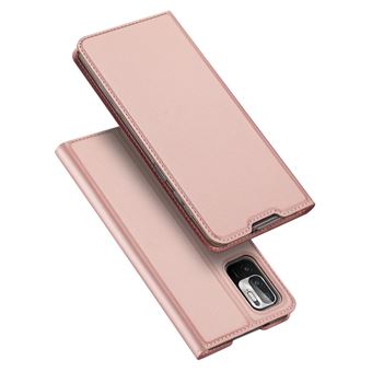 Capa Livro Dux Ducis para Xiaomi Redmi Note 10 5G / Poco M3 Pro Rosa - 1