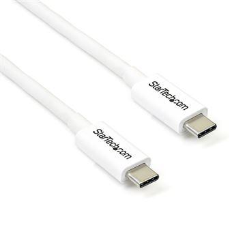 Cabo Thunderbolt StarTech.com TBLT3MM2MW | Branco - 1