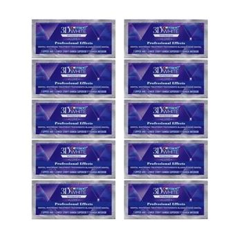 Tiras de Branqueamento de Dentes Crest 3D Professional Effect | 10 Saquetas - 20 Tiras - 1