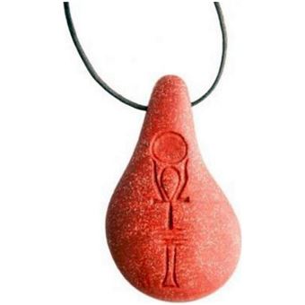 Pingente Schwarzkopf Quantenstein Stein der Harmonie korallrot - 1