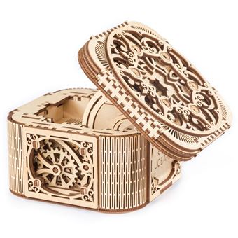 Puzzle 3D Ugears Caixa de Segredos | Madeira - 1