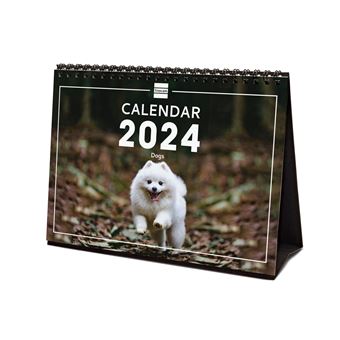 Calendário de Secretária 2024 Finocam 21X15 cm Dogs 781245224 - 1
