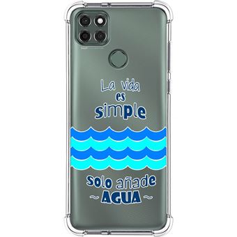 Capa Tumundosmartphone de silicone anti-choque para Motorola Moto G9 Power design Desenhos de água - 1