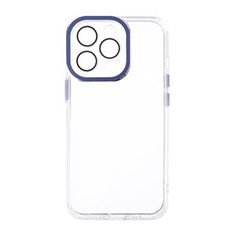 Capa skyhe para Apple iPhone 12 Pro | Clear Chrome Close | Transparente + Azul - 1