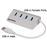hub de interface Manhattan 163767 USB 3.0 (3.1 Gen 1) Type-A 5000 Mbit/s Alumínio, Branco_0