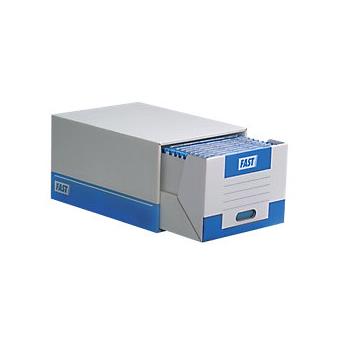Tabuleiro De Arquivo Apilable Fast A4 Azul, Branco De Cartão 28 (A) X 36,5 (P) X 14 (H) Cm 10Unidades - 1