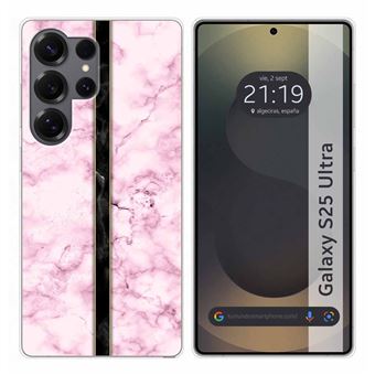 Capa TUMUNDOSMARTPHONE de silicone para Samsung Galaxy S25 Ultra 5G Marble Design 04 Desenhos - 1