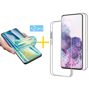 Pack 2 x Película de Hidrogel + Capa skyhe para Apple iPhone 13 Pro Dupla 360º Transparente Clear - 1