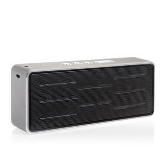 Coluna Bluetooth DAM WSA-8606 com Rádio FM - Prata - 1
