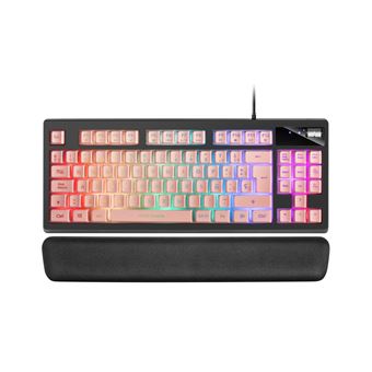 Teclado Gaming com Fios Mars Gaming MKAXPES | Idioma: Espanhol | Rosa - 1
