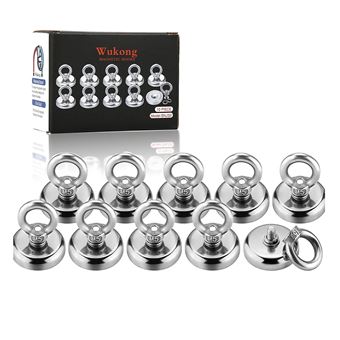 10x Ímanes powmag | Força Tração 35kg cada 32mm - 1