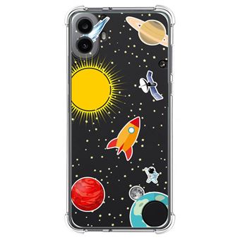 Capa de silicone TUMUNDOSMARTPHONE anti-choque para desenhos de espaço de design do Nothing CMF Phone 1 - 1