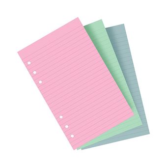Recarga Personal Filofax Pautado Colorido 130507 - 1