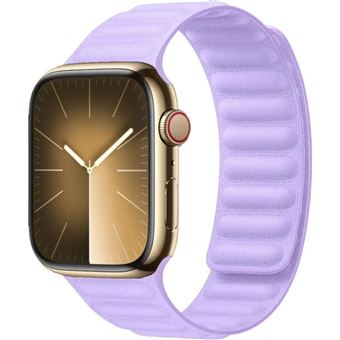 Bracelete elos magnética em tecido Antiimpacto para Apple Watch Series 10 42mm | Roxo claro - 1
