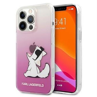 Capa Original TPU Karl Lagerfeld para Iphone 13 Pro Max Rosa - 1
