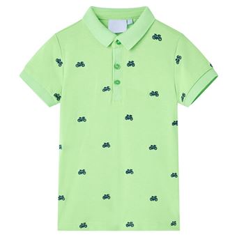 Polo de Criança vidaXL | Verde néon | 1,5 - 2 Anos - 1