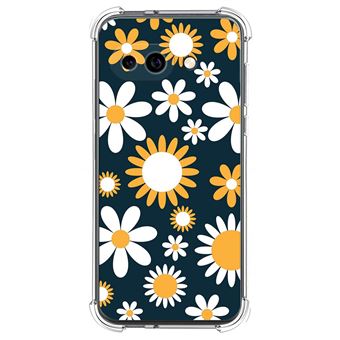 Capa de Silicone Tumundosmartphone à Prova de Choque para Google Pixel 9a 5G | Design de flores e 08 desenhos - 1